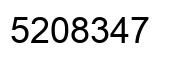 Número 5208347 imagen negro