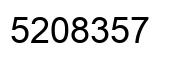 Number 5208357 black image