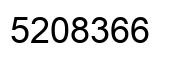 Number 5208366 black image