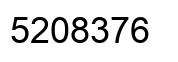 Number 5208376 black image