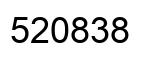 Number 520838 black image