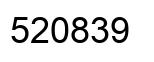 Number 520839 black image
