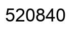 Number 520840 black image
