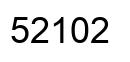 Number 52102 black image