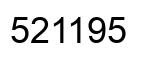 Number 521195 black image