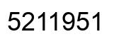 Número 5211951 imagen negro