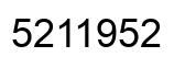 Número 5211952 imagen negro