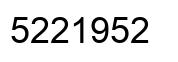 Número 5221952 imagen negro
