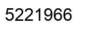 Número 5221966 imagen negro