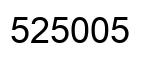 Number 525005 black image