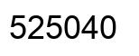 Número 525040 imagen negro