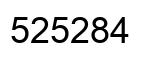 Number 525284 black image