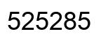 Number 525285 black image