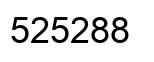 Number 525288 black image