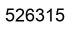 Number 526315 black image