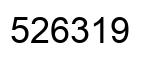 Number 526319 black image