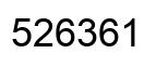 Number 526361 black image
