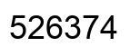 Número 526374 imagen negro