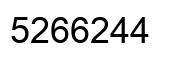 Número 5266244 imagen negro
