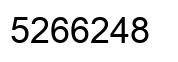 Número 5266248 imagen negro