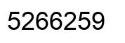 Número 5266259 imagen negro