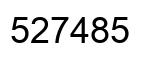 Number 527485 black image