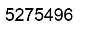 Número 5275496 imagen negro