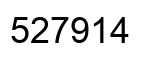 Number 527914 black image