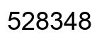 Number 528348 black image
