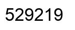 Number 529219 black image