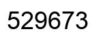 Number 529673 black image