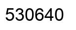 Number 530640 black image
