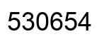Number 530654 black image