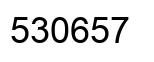 Number 530657 black image