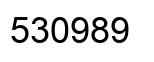 Number 530989 black image