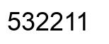 Number 532211 black image