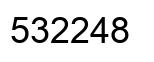 Number 532248 black image