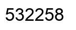 Number 532258 black image