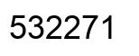 Number 532271 black image