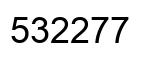 Number 532277 black image