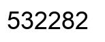 Number 532282 black image