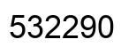 Number 532290 black image