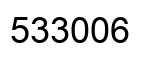 Number 533006 black image