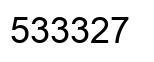 Número 533327 imagen negro