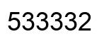 Número 533332 imagen negro