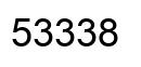 Number 53338 black image