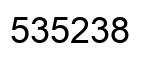 Number 535238 black image