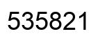 Número 535821 imagen negro