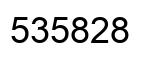Number 535828 black image