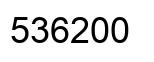 Número 536200 imagen negro